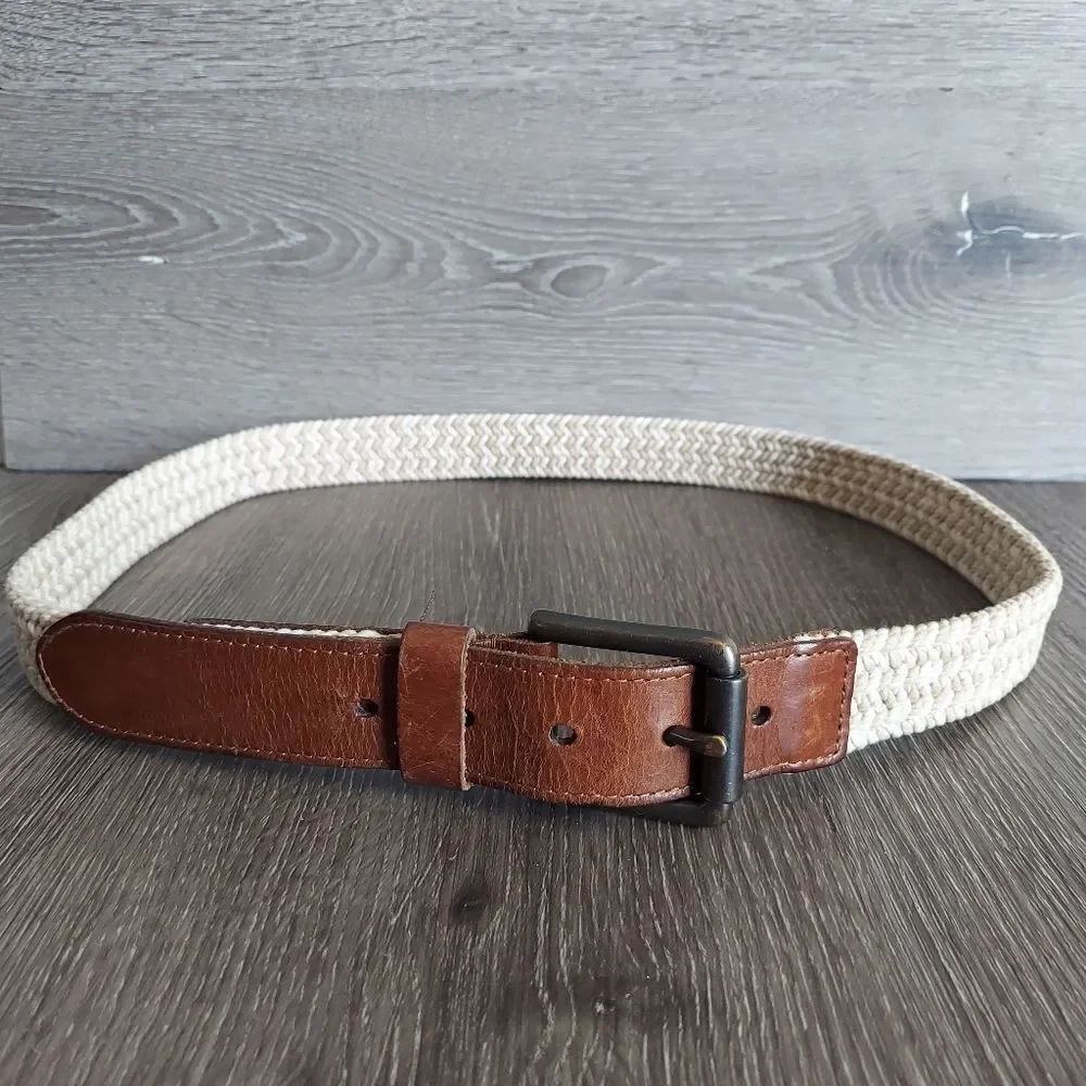 Fossil Men's Kyle Woven Braided Belt 40
